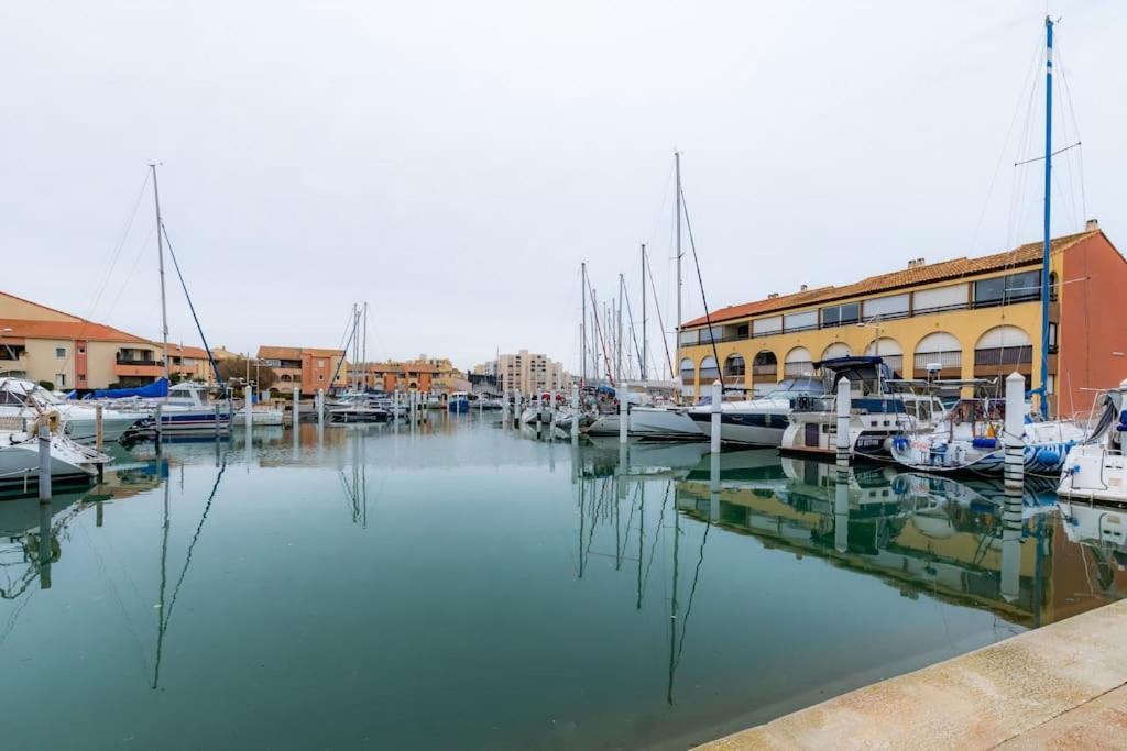 La Perle Du Port * Terrasse * Clim * Mer A 5 Min * Chambre * Карнон-Плаж Екстер'єр фото