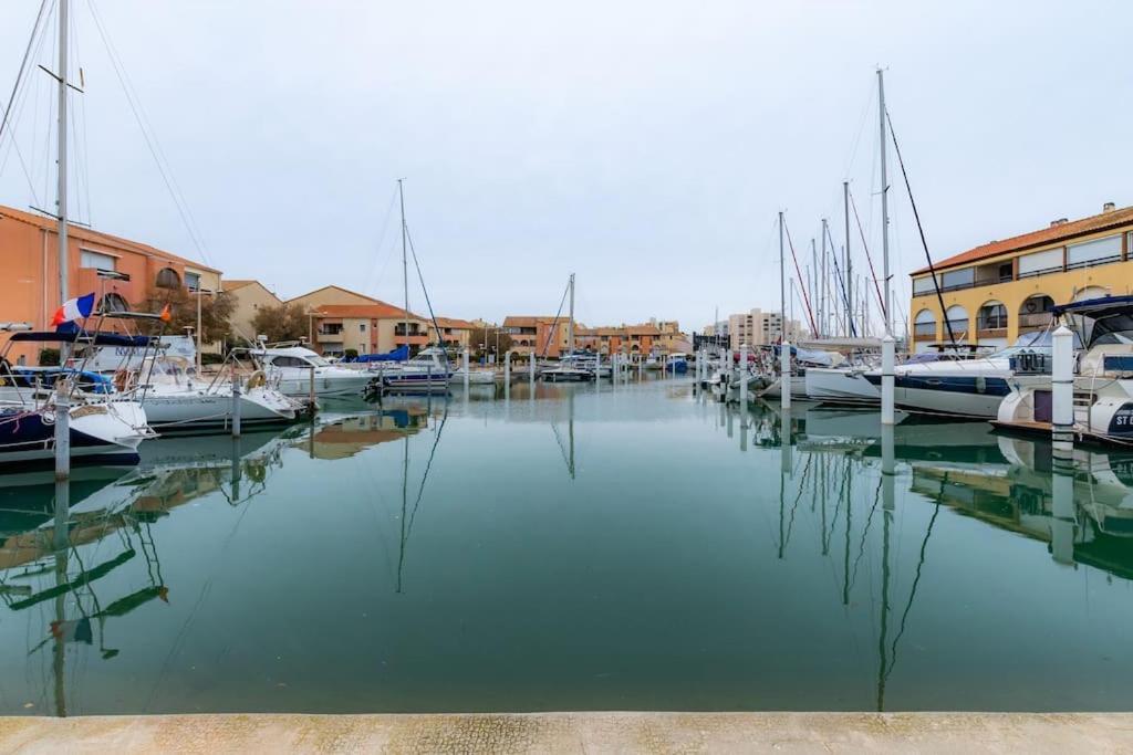 La Perle Du Port * Terrasse * Clim * Mer A 5 Min * Chambre * Карнон-Плаж Екстер'єр фото